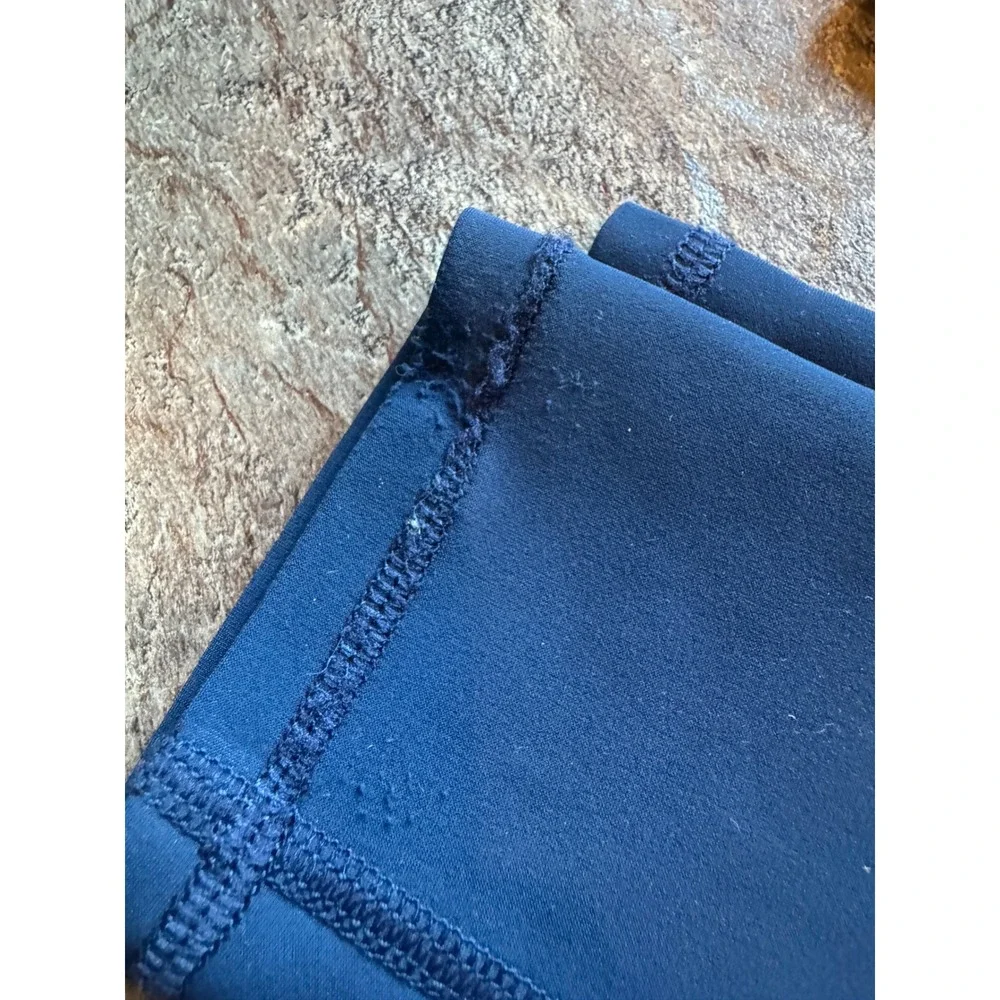 ALO YOGA Rich Navy Ripped Warrior High‎ Waisted Leggings Size SMALL